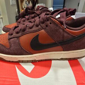 Nike IB6399-600 Dunk Low Mars Stone Black Burgundy Crush Men's US Sz 10 NEW